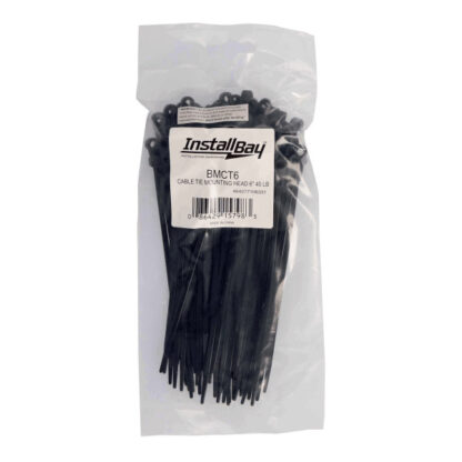 INSTALL BAY TIES WITH MOUNTING HOLE 6" 100 PacK (BMCT6)