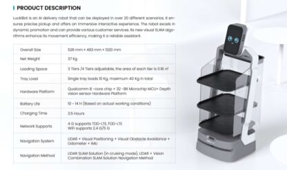 LuckiBot Delivery Ai Robot Pro. - Image 4