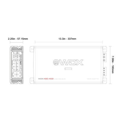 DB DRIVE 1200 WATT 4 CHANNEL AMPLIFIER (WDX4004G2) - Image 4